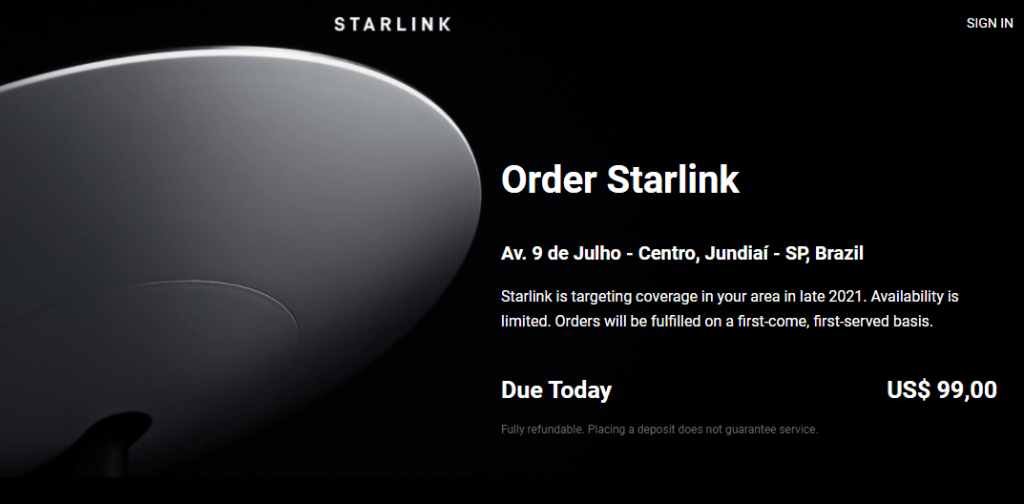 starlink jundiaí